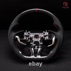 Real carbon fiber Flat Customized Sport Universal Steering Wheel INFINITI Q50