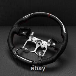 Real carbon fiber Flat Customized Sport Universal Steering Wheel TUNDRA TACOMA