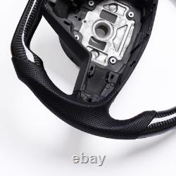 Real carbon fiber Flat Customized Sport WithHeated Steering Wheel 21-23 Model S X