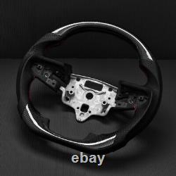 Real carbon fiber Flat Customized Steering Wheel 2019-22 GMC SIERRA Withheated