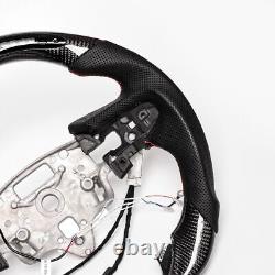 Real carbon fiber Flat Customized Steering Wheel 2019-22 GMC SIERRA Withheated