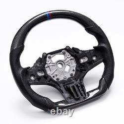 Real carbon fiber Flat Customized Steering Wheel BMW G20 M3 3-Series WithHeated