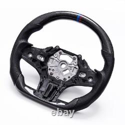Real carbon fiber Flat Customized Steering Wheel BMW G20 M3 3-Series WithHeated