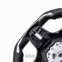Real carbon fiber Flat Customized Steering Wheel BMW G20 M3 3-Series WithHeated