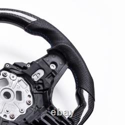 Real carbon fiber Flat Customized Steering Wheel BMW G20 M3 3-Series WithHeated