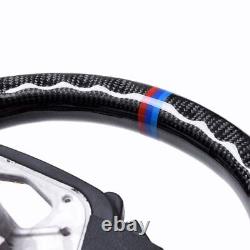 Real carbon fiber Flat Customized Steering Wheel BMW G20 M3 3-Series WithHeated