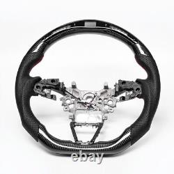 Real carbon fiber For Accord 2018-2023 Flat Customized Sport LED Steering Wheel