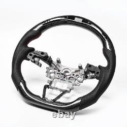 Real carbon fiber For Accord 2018-2023 Flat Customized Sport LED Steering Wheel