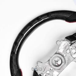 Real carbon fiber For Accord 2018-2023 Flat Customized Sport LED Steering Wheel