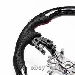 Real carbon fiber For Accord 2018-2023 Flat Customized Sport LED Steering Wheel