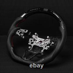 Real carbon fiber For Accord 2018-2023 Flat Customized Sport LED Steering Wheel