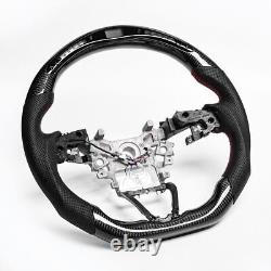 Real carbon fiber For Accord 2018-2023 Flat Customized Sport LED Steering Wheel