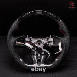 Real carbon fiber LED Sport Withheated Steering Wheel INFINITI Q50 QX50 2013-17
