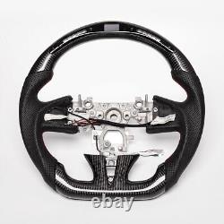 Real carbon fiber LED Sport Withheated Steering Wheel INFINITI Q50 QX50 2013-17