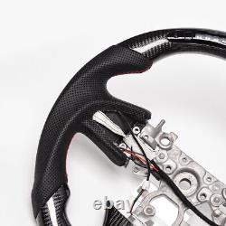 Real carbon fiber LED Sport Withheated Steering Wheel INFINITI Q50 QX50 2013-17