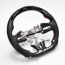 Real carbon fiber LED Sport Withheated Steering Wheel INFINITI Q50 QX50 2013-17