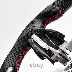Real carbon fiber LED Sport Withheated Steering Wheel INFINITI Q50 QX50 2013-17