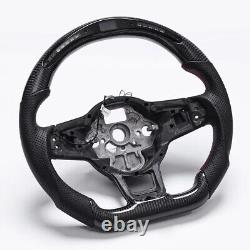 Real carbon fiber LED Steering Wheel VW MK7 MK7.5 Golf GTI Jetta Polo 2013-2020