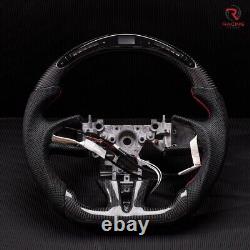 Real carbon fiber LED Withheated Steering Wheel INFINITI Q50 Q60 QX55 2013-2017