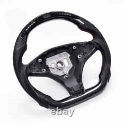 Real carbon fiber Sport No Heated LED Steering Wheel for Tesla Model X/S 2012-20
