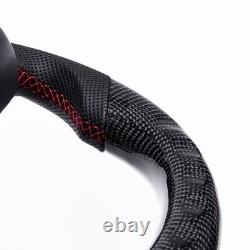Real carbon fiber Sport No Heated LED Steering Wheel for Tesla Model X/S 2012-20