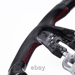 Real carbon fiber Steering Wheel for 2019-2023 SILVERADO 1500 2500 3500 Withheated