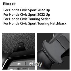 Red Carbon Fiber Steering Wheel Shifter Paddle For Honda Civic Sport 2022-2023