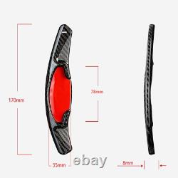 Red Carbon Fiber Steering Wheel Shifter Paddle For Honda Civic Sport 2022-2023