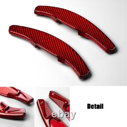 Red Carbon Fiber Steering Wheel Shifter Paddle For Honda Civic Sport 2022-2023