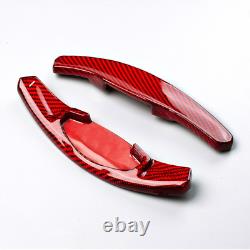 Red Carbon Fiber Steering Wheel Shifter Paddle For Honda Civic Sport 2022-2023