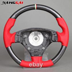 Red Carbon Fiber Steering Wheel for Maserati GranTurismo GT Stradale 2008-2019