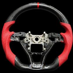 Red Leather Carbon Fiber Steering Wheel Fits For Honda Accord 10th 2018-2022