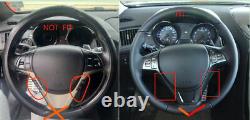 Red Leather Real Carbon Fiber Steering Wheel For Hyundai Genesis Coupe 2010-2016