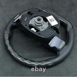 Red Leather Real Carbon Fiber Steering Wheel For Hyundai Genesis Coupe 2010-2016