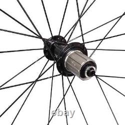 Road Bicycle Carbon Fiber Wheelset Depth 50mm U Shape Width 25mm Tubuless