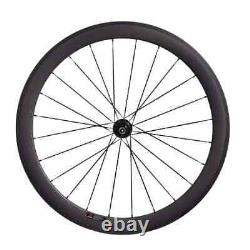 Road Bicycle Carbon Fiber Wheelset Depth 50mm U Shape Width 25mm Tubuless