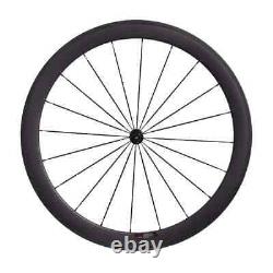 Road Bicycle Carbon Fiber Wheelset Depth 50mm U Shape Width 25mm Tubuless