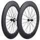 Road Bike Carbon Fiber Racing Wheelset 88mm Clincher Tubular Bicycle Wheels