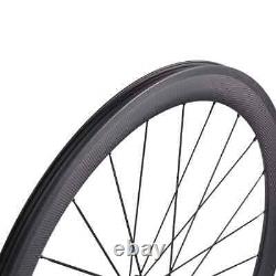 Road Bike Carbon Fiber Wheels Depth 50mm U Shape Tubuless Bicycle Wheelset