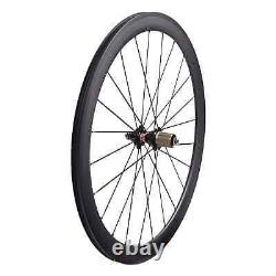 Road Bike Carbon Fiber Wheels Depth 50mm U Shape Tubuless Bicycle Wheelset