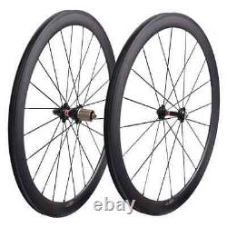 Road Bike Carbon Fiber Wheels Depth 50mm U Shape Tubuless Bicycle Wheelset