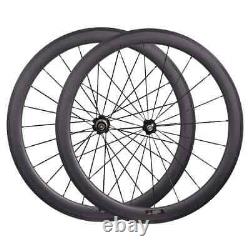 Road Bike Carbon Fiber Wheels Depth 50mm U Shape Tubuless Bicycle Wheelset