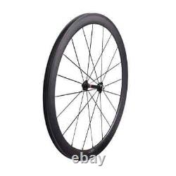 Road Bike Carbon Fiber Wheels Depth 50mm U Shape Tubuless Bicycle Wheelset