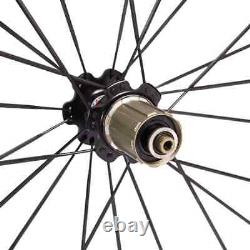 Road Bike Carbon Fiber Wheels Depth 50mm U Shape Tubuless Bicycle Wheelset