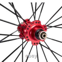 Road Bike Carbon Fiber Wheels Depth 50mm U Shape Tubuless Bicycle Wheelset
