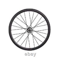 Road Bike Carbon Fiber Wheelset Straight Pull Hub Depth 38mm Width 25mm Tubuless