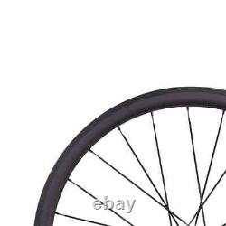 Road Bike Carbon Fiber Wheelset Straight Pull Hub Depth 38mm Width 25mm Tubuless