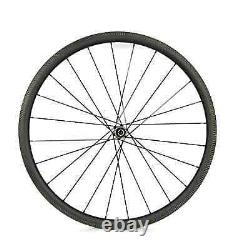 Road Bike Rim Brake Carbon Fiber Wheel Set Depth 30mm Clincher/Tubeles/Tubular