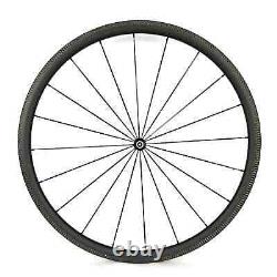 Road Bike Rim Brake Carbon Fiber Wheel Set Depth 30mm Clincher/Tubeles/Tubular