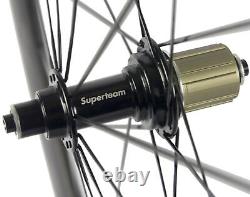 Road Bike Wheels 50mm Carbon Fiber Wheelset Clincher Bicycle Wheelset